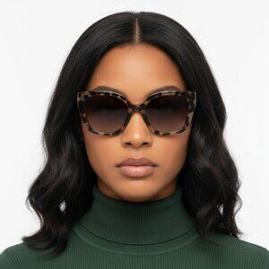 New Authentic Prada SPR 24X UAO-0A7 Women’s Sunglasses – Leopard Print